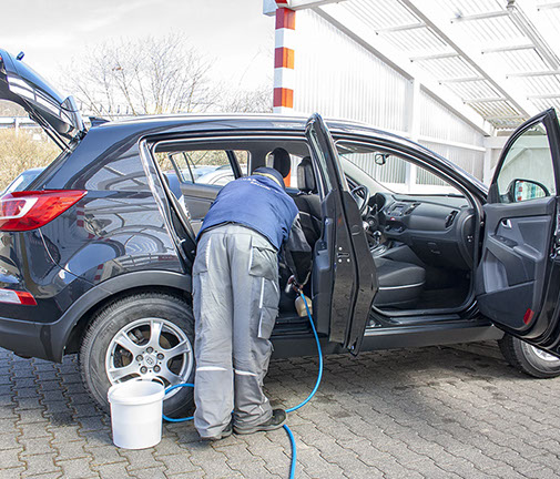 WAP-Waschanlage – Car-Kosmetik – Dienstleistungsprogramm – Saugen