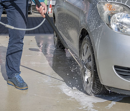 WAP-Waschanlage - SB-Waschboxen – Schaumbürste – Pflegedetail