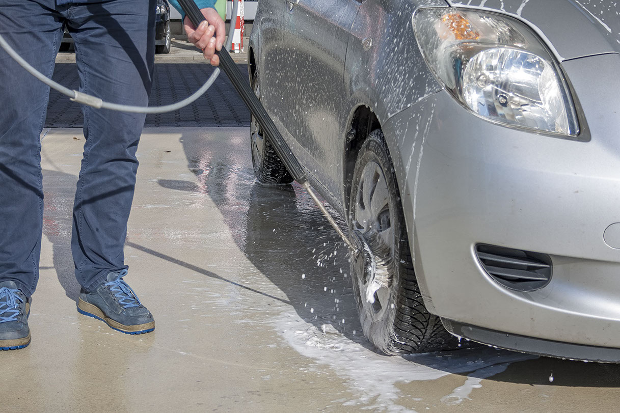 WAP-Waschanlage - SB-Waschboxen – Schaumbürste – Pflegedetail