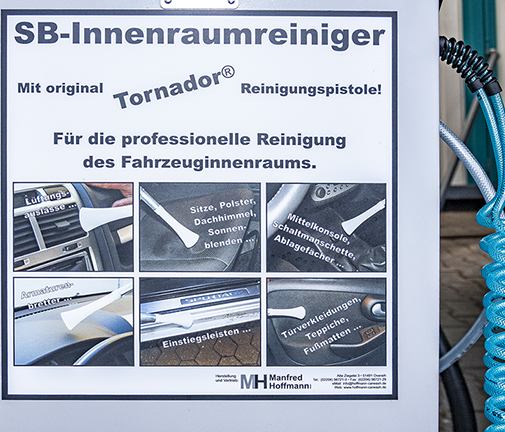 SB-Innenraumreiniger Tornador® Für die professionelle Reinigung des Fahrzeuginnenraums.