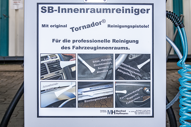 SB-Innenraumreiniger Tornador® Für die professionelle Reinigung des Fahrzeuginnenraums.