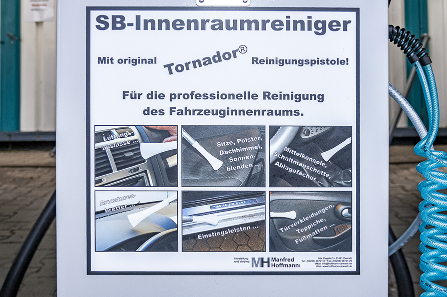 SB-Innenraumreiniger Tornador® Für die professionelle Reinigung des Fahrzeuginnenraums.