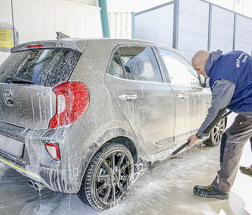 WAP-Waschanlage – Car-Kosmetik – Dienstleistungsprogramm – Schaumreinigungsbürste