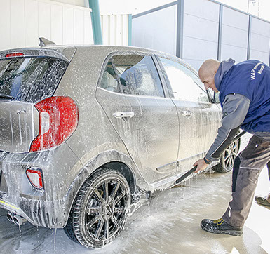 WAP-Waschanlage – Car-Kosmetik – Dienstleistungsprogramm – Schaumreinigungsbürste