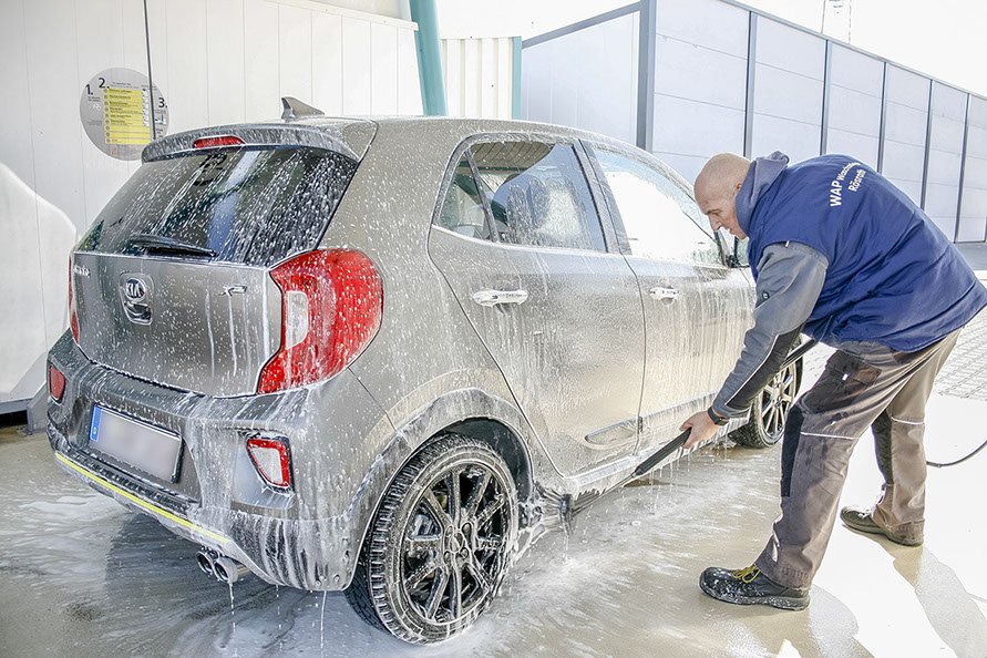 WAP-Waschanlage – Car-Kosmetik – Dienstleistungsprogramm – Schaumreinigungsbürste
