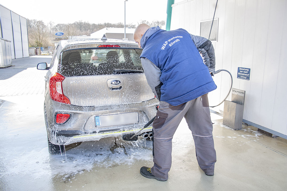 WAP-Waschanlage – Car-Kosmetik – Dienstleistungsprogramm – Schaumreinigungsbürste
