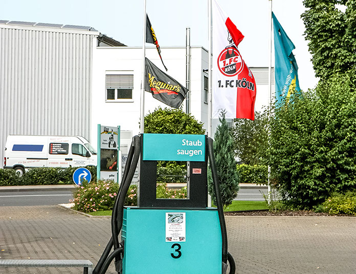 Staubsaugerstation Nr. 3 von 9 der WAP-Waschanlage in Rösrath.